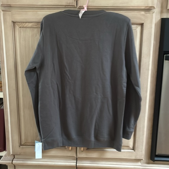 The Rolling Stones womens sz M Holiday Sweatshirt - Dark Gray and Red - Picture 3 of 5